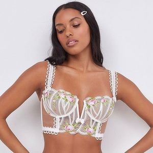 For Love and Lemons Trellis Rose Bustier